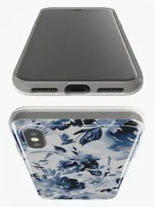 Coque Imprimé floral vintage en silicone souple pour Apple iPhone, Samsung Galaxy, Huawei