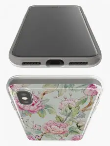 Coque Motif Floral Aquarelle en silicone anti chocs pour iPhone, Samsung, Huawei