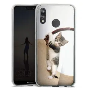 Coque Huawei P20, P20 Lite, P20 PRO Baby Cat, cute Kitten Climbing