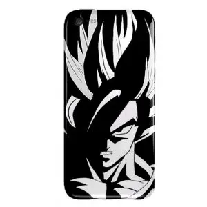 Coque pour iPhone 5c Goku Noir Super Saiyan en gel silicone incassable