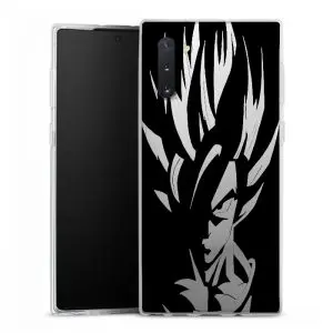 Coque personnalisée Samsung Note 10 en Silicone motif Goku Noir Super Sayian