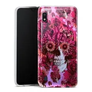 coque a10 girly pink skull