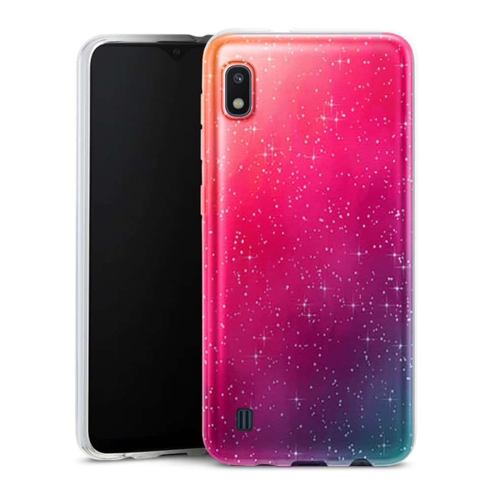 صور سنفورة Coque Samsung A10 Colorful Galaxy | Housse Silicone