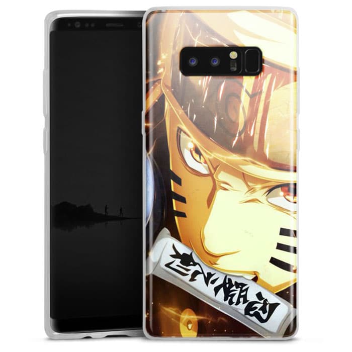 Coque Samsung Galaxy Note 8 Naruto Dents Serrées | Silicone | Disponible en  Click & Collect proche de Gouvray sur Marne