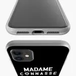 Coque en silicone Madame Connasse pour iPhone, Samsung Galaxy, Huawei, Xperia, Xiaomi