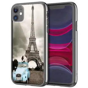 Coque Love Paris Vintage pour téléphones iPhone, Samsung, Huawei, Xiaomi