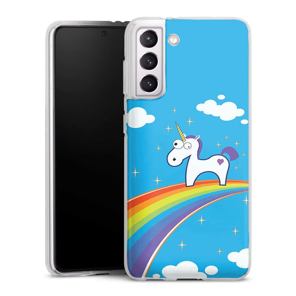 تبييض الابط في يوم واحد Coque Samsung Galaxy S21 Licorne Rainbow | Housse Silicone Gel