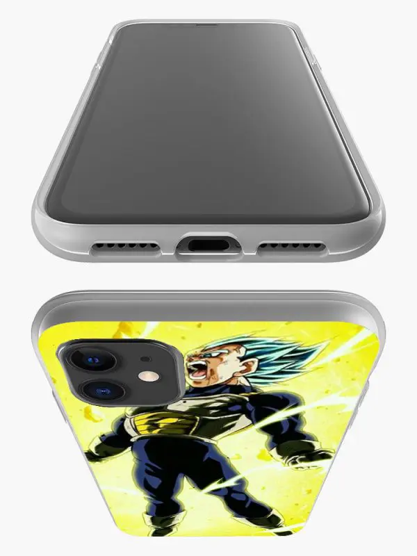Coque gel Silicone Dragon Ball Z Majin Vegeta Transformation pour téléphones iPhone, Samsung, Huawei, Xiaomi