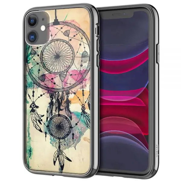 Coque Attrape Reves Vintage pour iPhone 12 en Verre Trempé