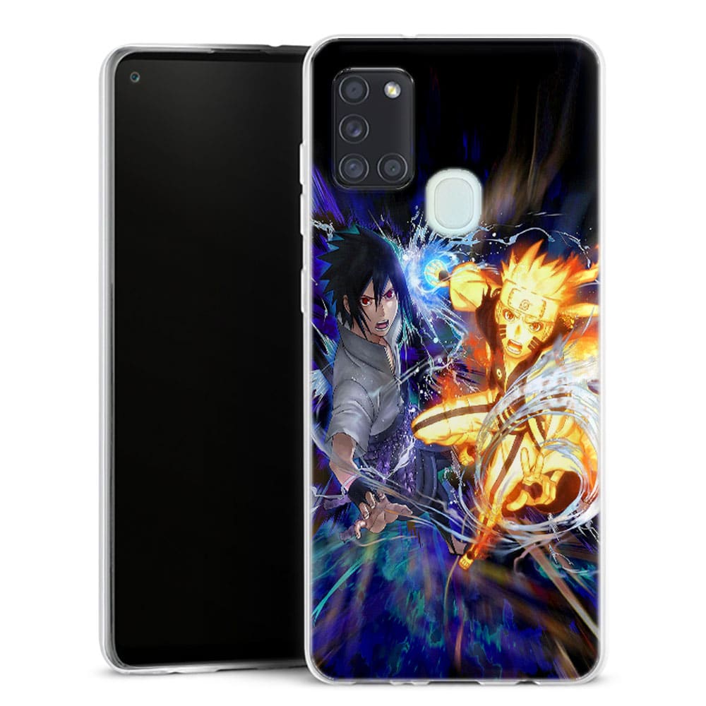 Coque Samsung Galaxy A21S Fight Naruto Sasuke | | Housse Silicone