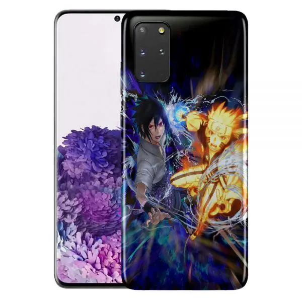 Coque Fight Naruto Sasuke en Silicone pour Samsung Galaxy S20, Galaxy S20 Plus