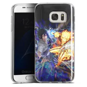 Coque Fight Naruto Sasuke en Silicone pour Samsung Galaxy S7, Galaxy S7 Edge