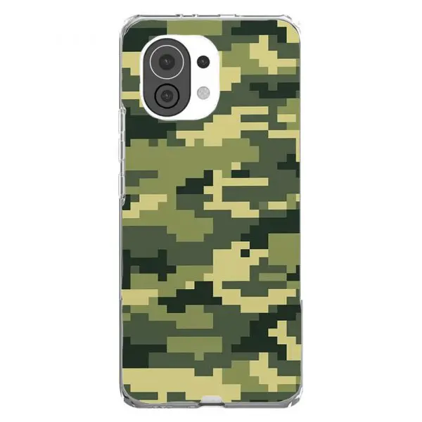Treilli Camouflage Armée Vert, Coque en Silicone pour Xiaomi Mi 11