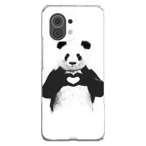 Panda qui fait un coeur avec ses pattes, Coque pour Xiaomi Mi 11