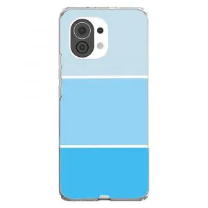 Dégradé couleur bleu, Coque en Silicone pour Xiaomi Mi 11