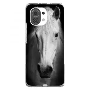Tête de cheval en noir et blanc, Coque pour Xiaomi Mi 11
