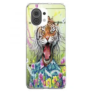 Tigre et Fleurs, Coque pour Xiaomi Mi 11