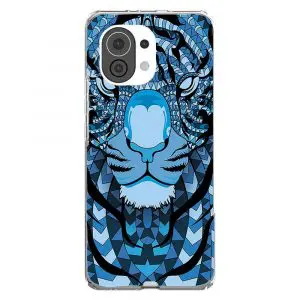 Tigre Bleu azteque, Coque pour Xiaomi Mi 11