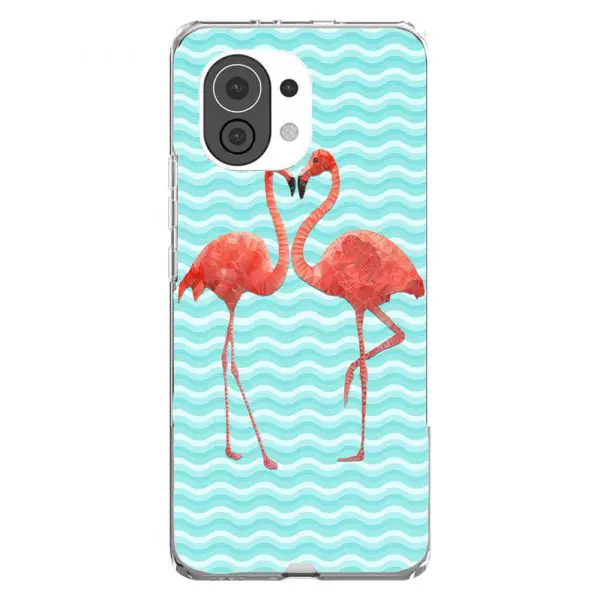 Flamants Rose in Love, Coque en Silicone pour Xiaomi Mi 11