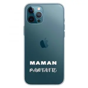 Coque Message maman parfaite pour iPhone, Samsung, Huawei, Xiaomi, Oppo texte blanc
