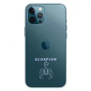Coque Signe Scorpion pour portable iPhone, Samsung, Huawei, Xiaomi, Oppo