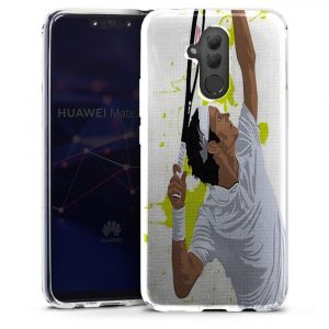 Coque Watercolor Men Tennis Silicone pour téléphone Portable Huawei Mate 20 Lite
