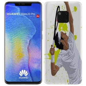 Coque Watercolor Men Tennis Silicone pour téléphone Portable Huawei Mate 20 PRO