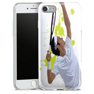 Coque Watercolor Men Tennis Silicone pour téléphone Portable iPhone 8
