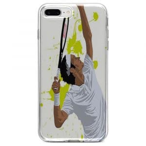 Coque Watercolor Men Tennis Silicone pour téléphone Portable iPhone SE 2020