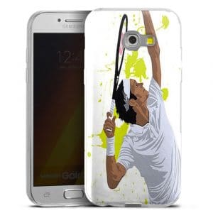 Coque Watercolor Men Tennis Silicone pour téléphone Portable Samsung A3 2017