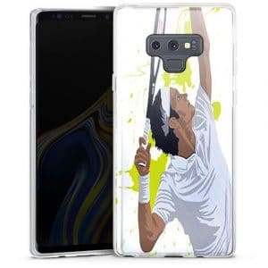 Coque Watercolor Men Tennis Silicone pour téléphone Portable Samsung Note 9