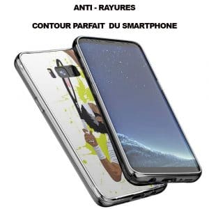 Coque en Verre Trempé pour téléphone Portable Samsung S8