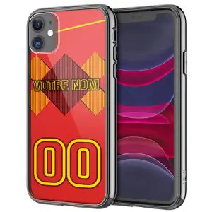 Coque Personnalisable Foot Maillot Belge pour iPhone, Samsung, Huawei, Xiaomi