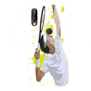 Coque Watercolor Men Tennis Silicone pour téléphone Portable Huawei P30 Lite