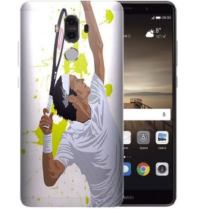 Watercolor Men Tennis Coque de telephone Huawei Mate 9 en Silicone
