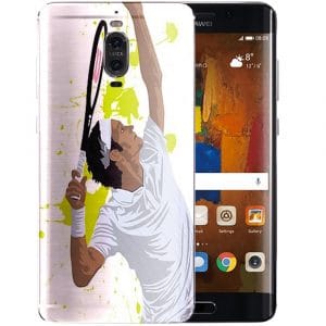 Coque Watercolor Men Tennis Silicone pour téléphone Portable Huawei Mate Pro 9