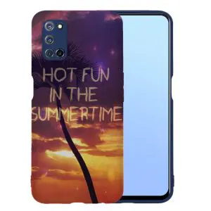 Coque télephone Oppo A52, A72, A92 motif personnalisé Coucher de soleil summertime
