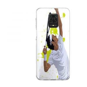 Coque Watercolor Men Tennis en Silicone pour téléphone Portable Xiaomi Redmi Note 9