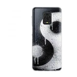 Coque Silicone Ying Yang Paint pour Xiaomi Redmi Note 9t