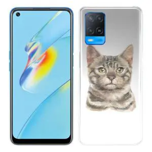 Chat du bengale, Coque Tpu antichocs Oppo A54, A74