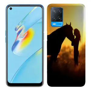 Coque Oppo A54 5G, A74 5G personnalisée en Silicone Passion Cheval