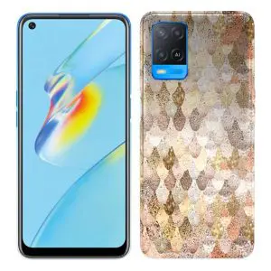 Housse Mermaid Gold smartphone Oppo A54 5G, A74 5G