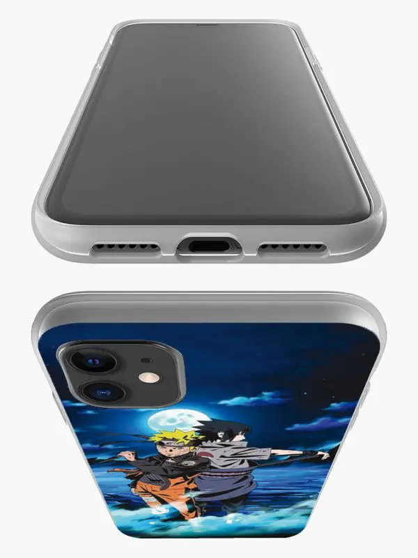 Coque Naruto Sasuke Night Light Moon Stars pour Apple iPhone 12 en gel souple