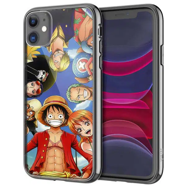 Coque One Piece Pirate Team pour iPhone, Samsung, Oppo, Huawei, Xiaomi