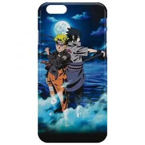 Coque Naruto Sasuke Night Light Moon Stars pour iPhone 6 en silicone