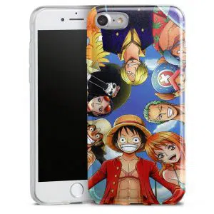 Coque Silicone One Piece Pirate Team pour iPhone 8