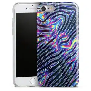 Coque Silicone Multi Color Zebre pour iPhone 7