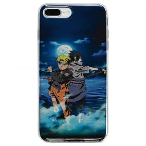 Coque Naruto Sasuke Night Light Moon Stars pour Apple iPhone SE 2020 en gel Tpu