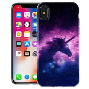 Coque Silicone Licorne Fantastique pour téléphone Apple iPhone X