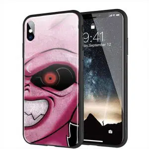 Coque portable personnalisée Buu pour iPhone X en verre trempé